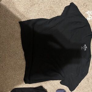 Hollister black crop top